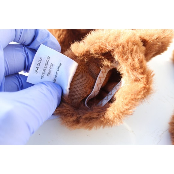 Plush Faux Fur Mittens for Babies Toddlers Unlined Elastic Wrist One Size - Picture 5 of 6